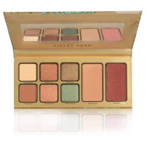 VIOLET VOSS Pretty In Paradise All In One Face & Eye Shadow Palette NEW - Picture 2 of 5